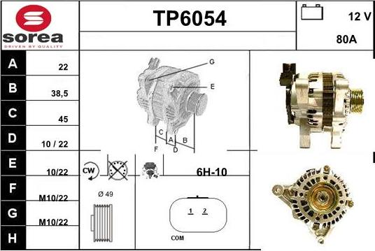 Sera TP6054 - Alternator www.molydon.hr