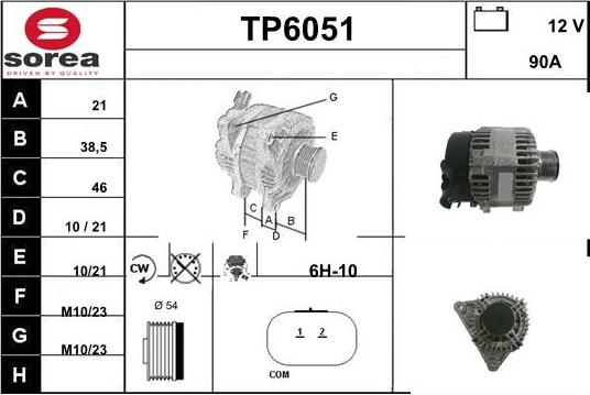 Sera TP6051 - Alternator www.molydon.hr