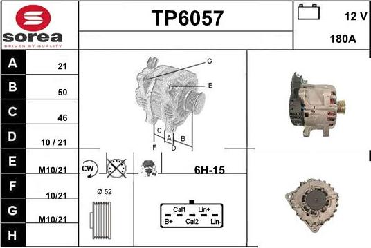 Sera TP6057 - Alternator www.molydon.hr