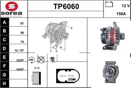 Sera TP6060 - Alternator www.molydon.hr