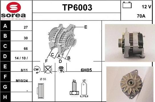 Sera TP6003 - Alternator www.molydon.hr