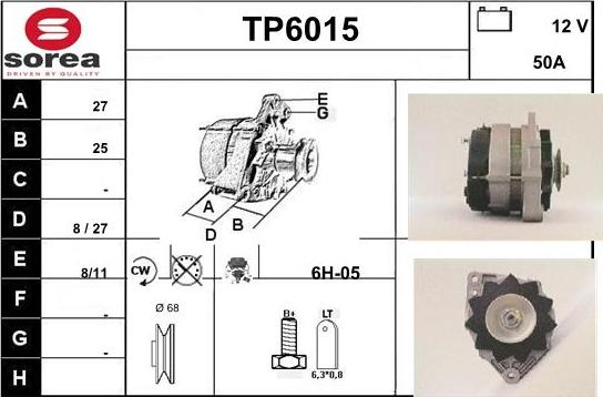 Sera TP6015 - Alternator www.molydon.hr