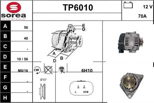 Sera TP6010 - Alternator www.molydon.hr