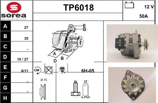 Sera TP6018 - Alternator www.molydon.hr