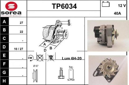 Sera TP6034 - Alternator www.molydon.hr