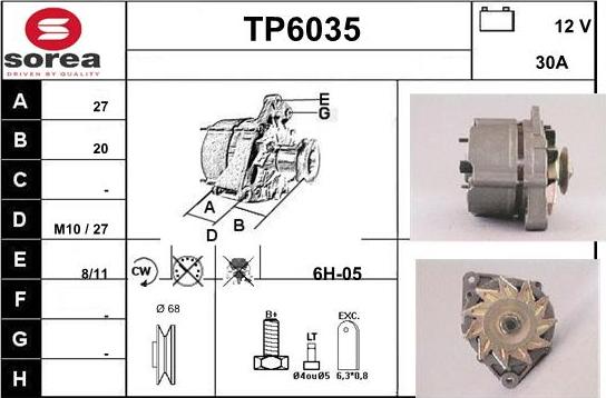 Sera TP6035 - Alternator www.molydon.hr