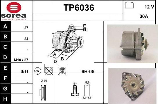 Sera TP6036 - Alternator www.molydon.hr