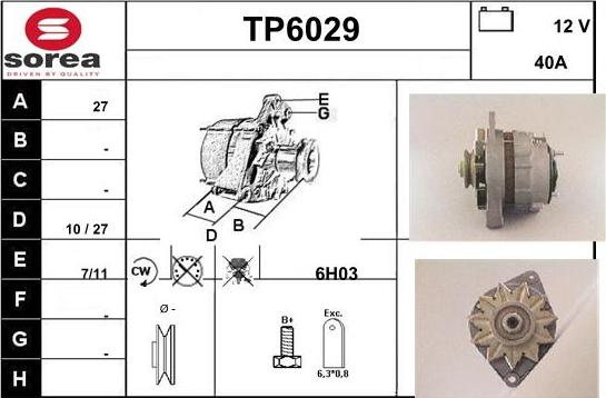 Sera TP6029 - Alternator www.molydon.hr