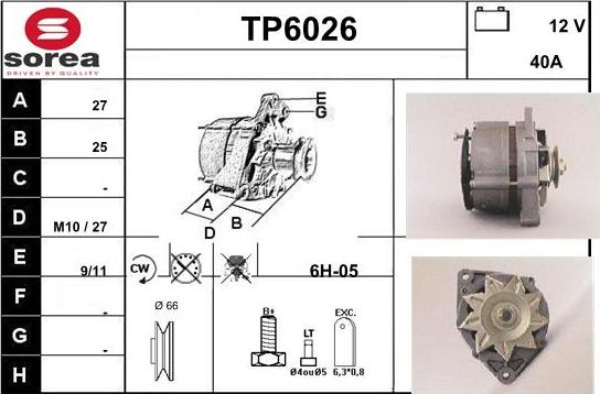 Sera TP6026 - Alternator www.molydon.hr