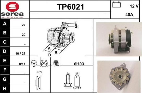 Sera TP6021 - Alternator www.molydon.hr