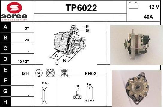 Sera TP6022 - Alternator www.molydon.hr