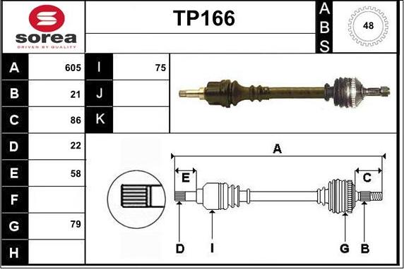 Sera TP166 - Pogonska osovina www.molydon.hr