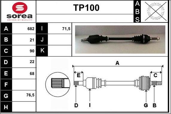 Sera TP100 - Pogonska osovina www.molydon.hr