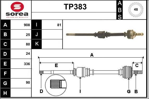 Sera TP383 - Pogonska osovina www.molydon.hr