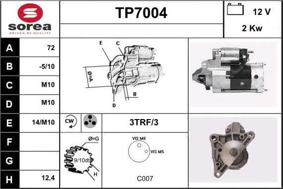 Sera TP7004 - Starter www.molydon.hr