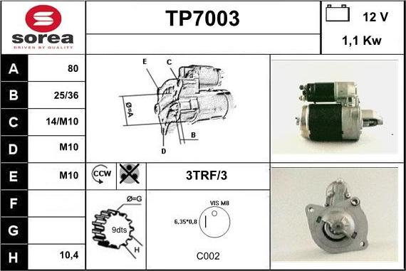 Sera TP7003 - Starter www.molydon.hr