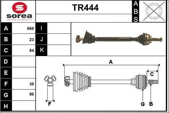 Sera TR444 - Pogonska osovina www.molydon.hr