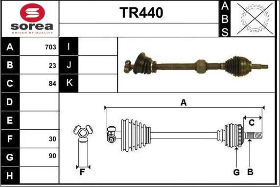 Sera TR440 - Pogonska osovina www.molydon.hr