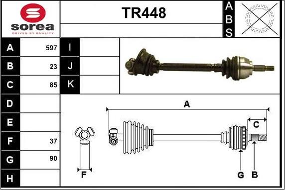 Sera TR448 - Pogonska osovina www.molydon.hr