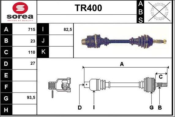 Sera TR400 - Pogonska osovina www.molydon.hr