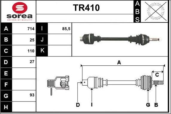 Sera TR410 - Pogonska osovina www.molydon.hr