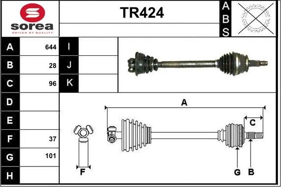 Sera TR424 - Pogonska osovina www.molydon.hr