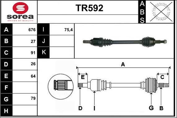 Sera TR592 - Pogonska osovina www.molydon.hr