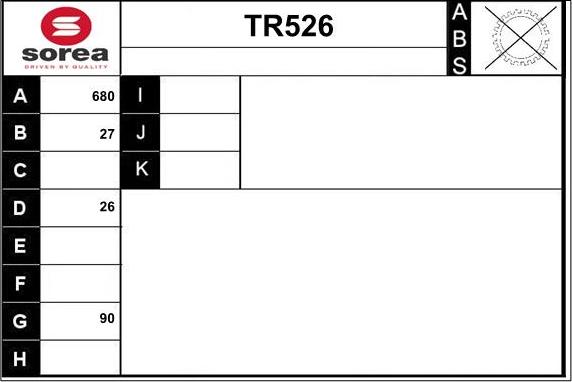 Sera TR526 - Pogonska osovina www.molydon.hr