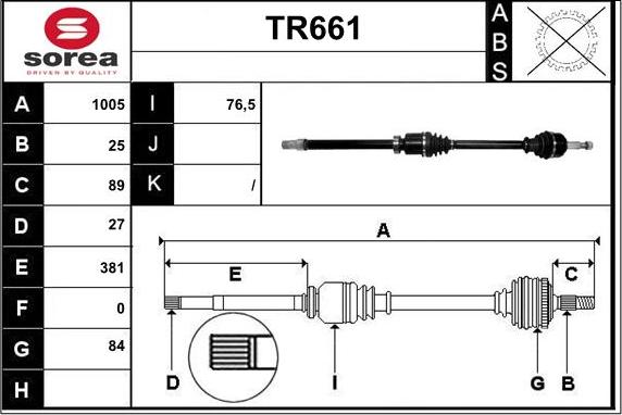 Sera TR661 - Pogonska osovina www.molydon.hr