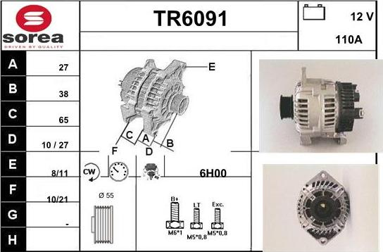 Sera TR6091 - Alternator www.molydon.hr