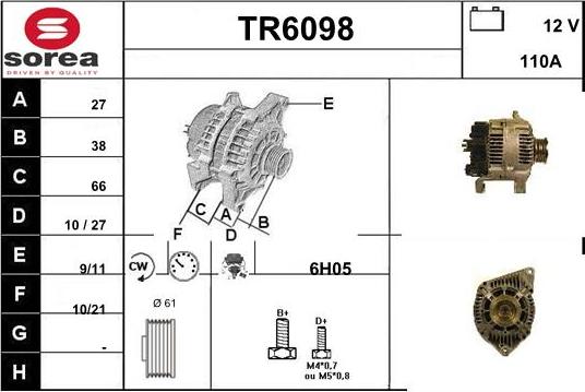 Sera TR6098 - Alternator www.molydon.hr