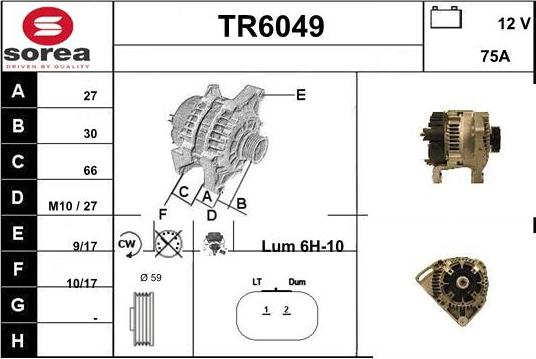 Sera TR6049 - Alternator www.molydon.hr