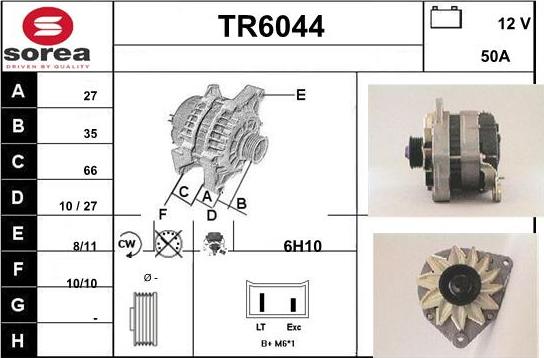 Sera TR6044 - Alternator www.molydon.hr