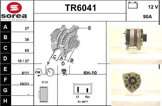 Sera TR6041 - Alternator www.molydon.hr