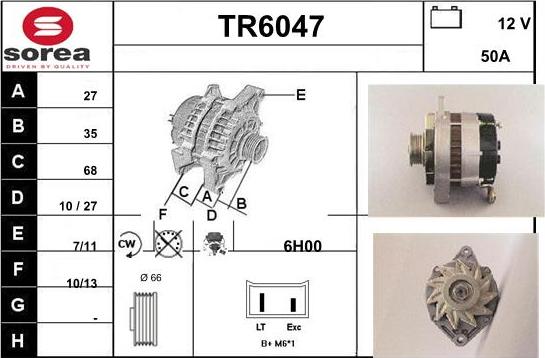 Sera TR6047 - Alternator www.molydon.hr