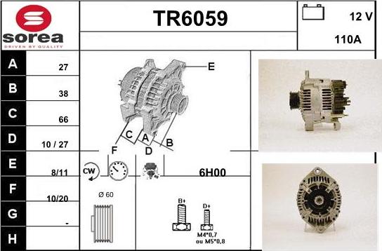 Sera TR6059 - Alternator www.molydon.hr