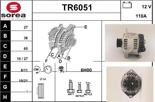 Sera TR6051 - Alternator www.molydon.hr