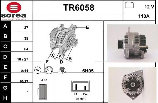 Sera TR6058 - Alternator www.molydon.hr