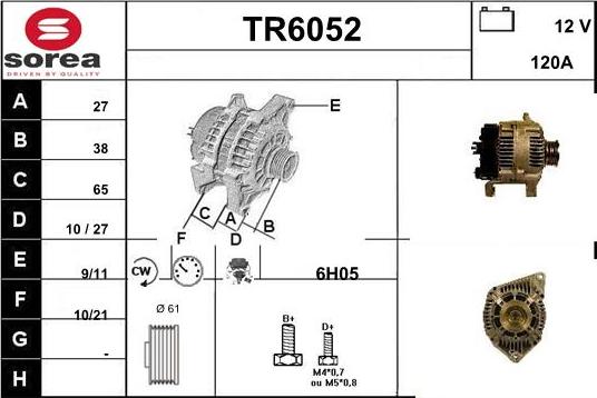 Sera TR6052 - Alternator www.molydon.hr