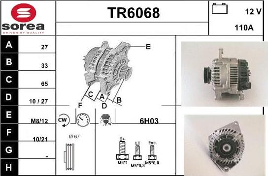 Sera TR6068 - Alternator www.molydon.hr