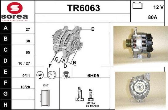 Sera TR6063 - Alternator www.molydon.hr