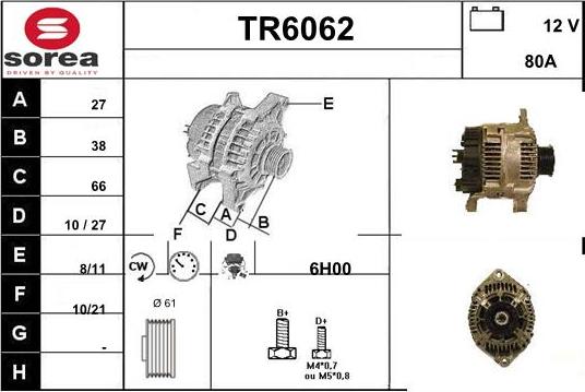 Sera TR6062 - Alternator www.molydon.hr