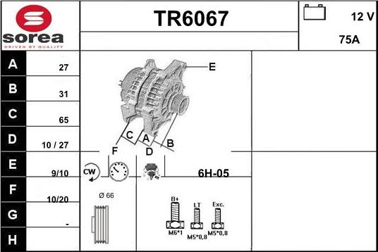 Sera TR6067 - Alternator www.molydon.hr