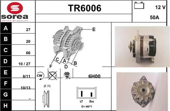 Sera TR6006 - Alternator www.molydon.hr