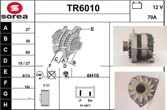 Sera TR6010 - Alternator www.molydon.hr