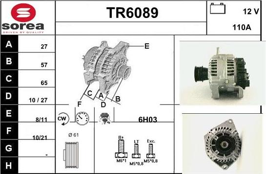 Sera TR6089 - Alternator www.molydon.hr