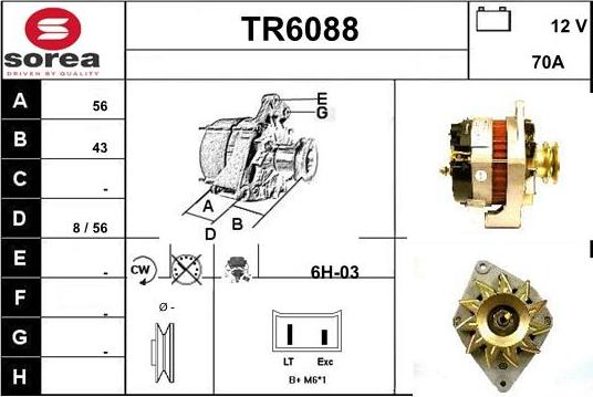 Sera TR6088 - Alternator www.molydon.hr