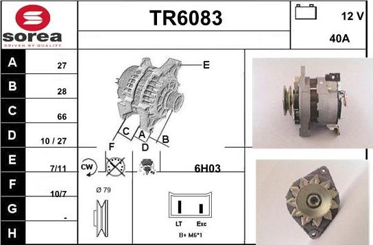 Sera TR6083 - Alternator www.molydon.hr