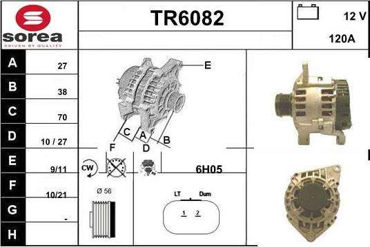 Sera TR6082 - Alternator www.molydon.hr