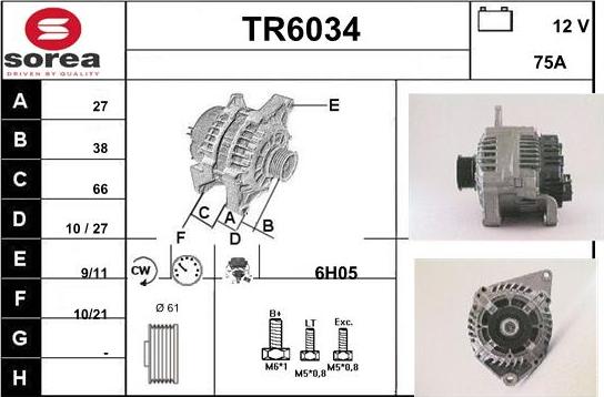 Sera TR6034 - Alternator www.molydon.hr